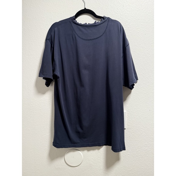 Y2K Big Dogs Motorcycle Live To Ride Ride To Live Biker Navy T Shirt XL - Picture 2 of 8